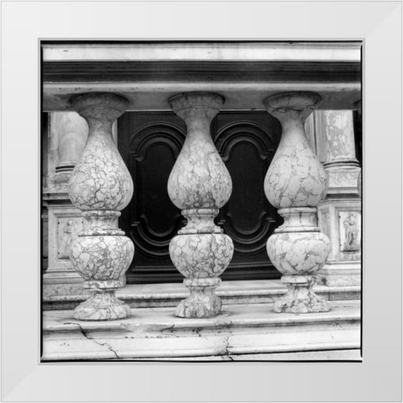 DeNardo, Laura 15x15 White Modern Wood Framed Museum Art Print Titled - Architecture Detail VIII Budapest