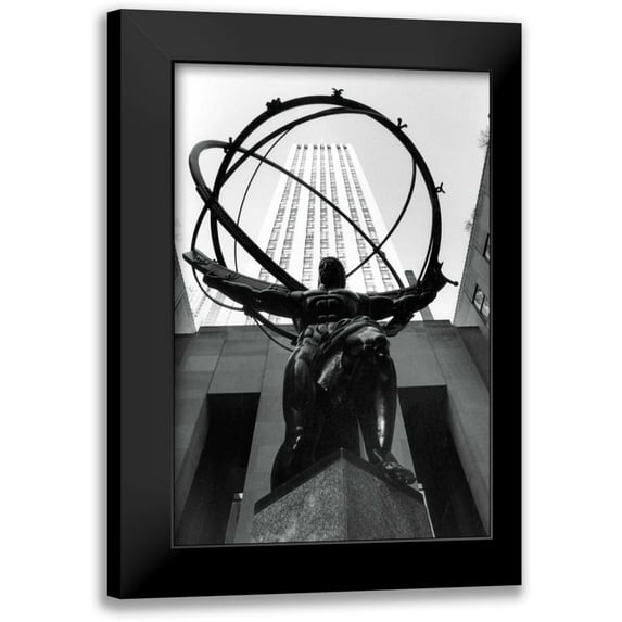 DeNardo, Laura 17x24 Black Modern Framed Museum Art Print Titled - Atlas at Rockefeller Center