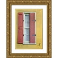 thumbnail image 1 of DeNardo, Laura 17x24 Gold Ornate Wood Framed with Double Matting Museum Art Print Titled - Pastel Windows II, 1 of 4