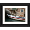 thumbnail image 1 of DeNardo, Laura 18x13 Black Ornate Wood Framed with Double Matting Museum Art Print Titled - Venice Workboats III, 1 of 4