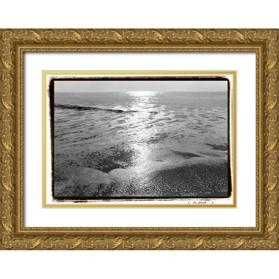 DeNardo, Laura 18x14 Gold Ornate Wood Framed with Double Matting Museum Art Print Titled - Ocean Sunrise IV