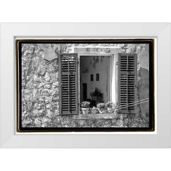 DeNardo, Laura 18x14 White Modern Wood Framed Museum Art Print Titled - Window View