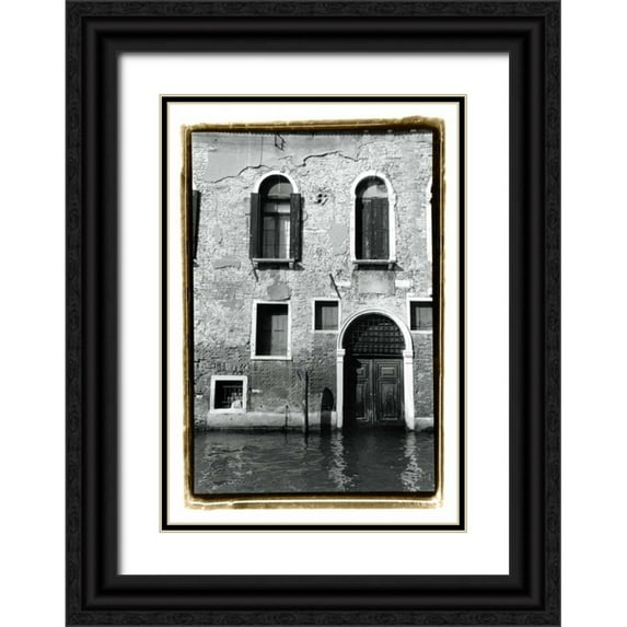 DeNardo, Laura 18x24 Black Ornate Wood Framed with Double Matting Museum Art Print Titled - The Doors of Venice VI