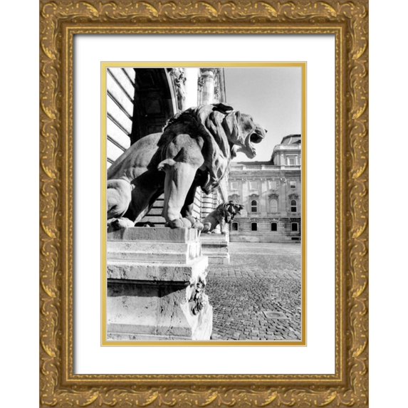 DeNardo, Laura 18x24 Gold Ornate Wood Framed with Double Matting Museum Art Print Titled - Standing Guard Royal Palace