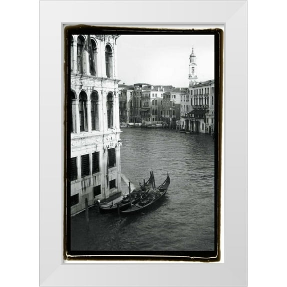 DeNardo, Laura 18x24 White Modern Wood Framed Museum Art Print Titled - Waterways of Venice VI