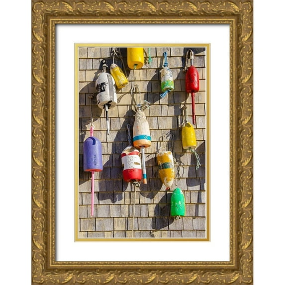 DeNardo, Laura 23x32 Gold Ornate Wood Framed with Double Matting Museum Art Print Titled - Coastal Trappings II