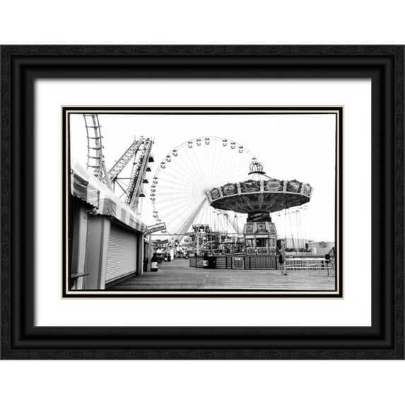 DeNardo, Laura 24x17 Black Ornate Wood Framed with Double Matting Museum Art Print Titled - For Your Amusement I