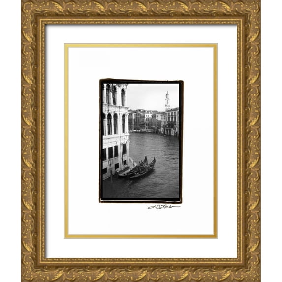 DeNardo, Laura 26x32 Gold Ornate Wood Framed with Double Matting Museum Art Print Titled - Waterways of Venice VI