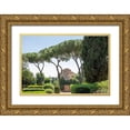 thumbnail image 1 of DeNardo, Laura 32x23 Gold Ornate Wood Framed with Double Matting Museum Art Print Titled - Rome Landscape I, 1 of 4