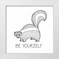 thumbnail image 1 of DeNeige, Elyse 12x12 White Modern Wood Framed Museum Art Print Titled - Color the Forest X Be Yourself, 1 of 4