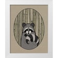 thumbnail image 1 of DeNeige, Elyse 12x14 White Modern Wood Framed Museum Art Print Titled - Forest Friends II, 1 of 4