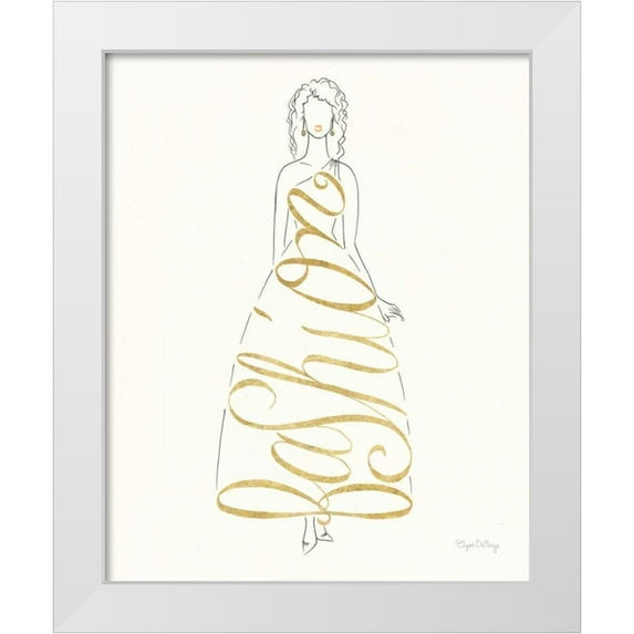 DeNeige, Elyse 15x18 White Modern Wood Framed Museum Art Print Titled - Stylish Sayings III