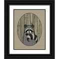 thumbnail image 1 of DeNeige, Elyse 20x24 Black Ornate Wood Framed with Double Matting Museum Art Print Titled - Forest Friends II, 1 of 4