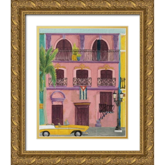 DeNeige, Elyse 20x24 Gold Ornate Wood Framed with Double Matting Museum Art Print Titled - Havana II