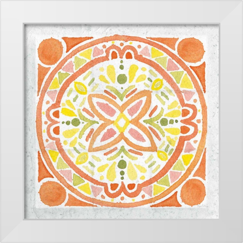 Elyse DeNeige 26x26 White Modern Wood Framed Wall Picture Decor ...