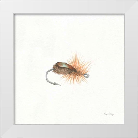 DeNeige, Elyse 26x26 White Modern Wood Framed Museum Art Print Titled - Gone Fishin II