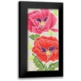 thumbnail image 1 of DeNeige, Elyse 9x14 Black Modern Framed Museum Art Print Titled - Sunshine Poppies Panel II, 1 of 5
