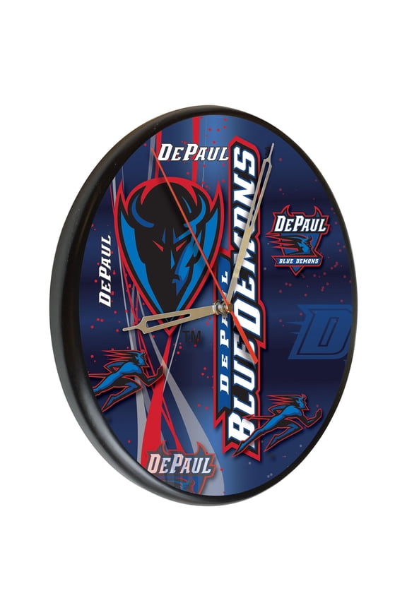 DePaul University 13" Solid Wood Clock