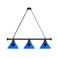 thumbnail image 1 of DePaul University 3 Shade Billiard Light with Black Fixture, 1 of 5