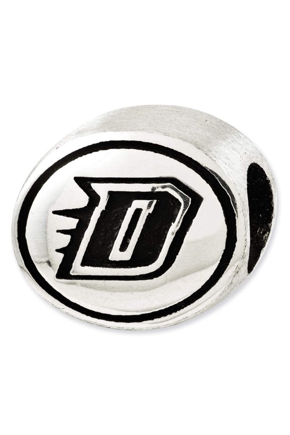 Finest Gold Sterling Silver Antiqued DePaul University Collegiate Bead