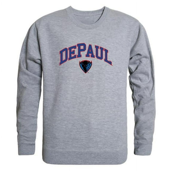 DePaul University Men Campus Crewneck Sweatshirt, Heather Grey - Extra Large