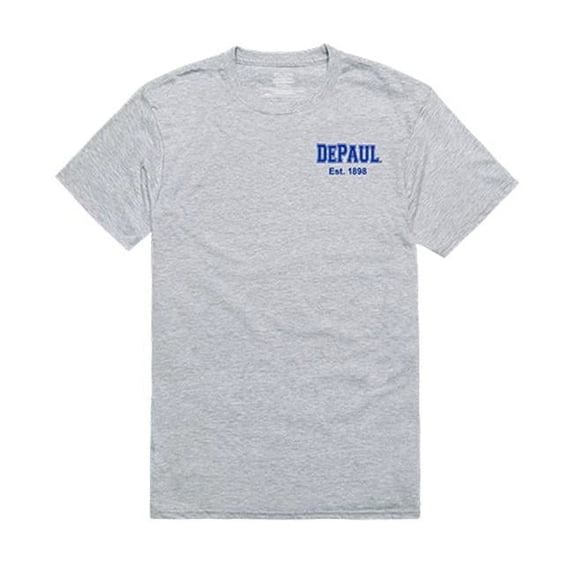 DePaul University Mens Practice Tee - Heather Grey - Large