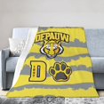 thumbnail image 1 of DePauw University Logo Fleece Blanket, Very Soft Microfiber Flannel Blanket for Couch Warm and Cozy for All Seasons, 1 of 6