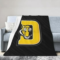 DePauw University Logo Fleece Blanket, Very Soft Microfiber Flannel Blanket for Couch Warm and Cozy for All Seasons