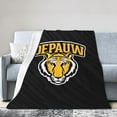 thumbnail image 1 of DePauw University Logo Fleece Blanket, Very Soft Microfiber Flannel Blanket for Couch Warm and Cozy for All Seasons, 1 of 6