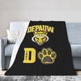 thumbnail image 1 of DePauw University Logo Fleece Blanket, Very Soft Microfiber Flannel Blanket for Couch Warm and Cozy for All Seasons, 1 of 1