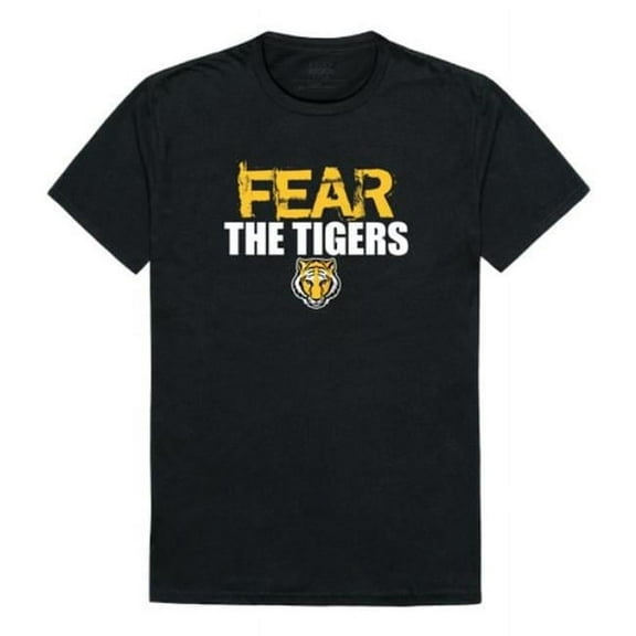 DePauw University Tigers Fear College T-Shirt, Black - Extra Large