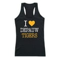 thumbnail image 1 of DePauw University Tigers Women I Love Tank Top, Black - Large, 1 of 1