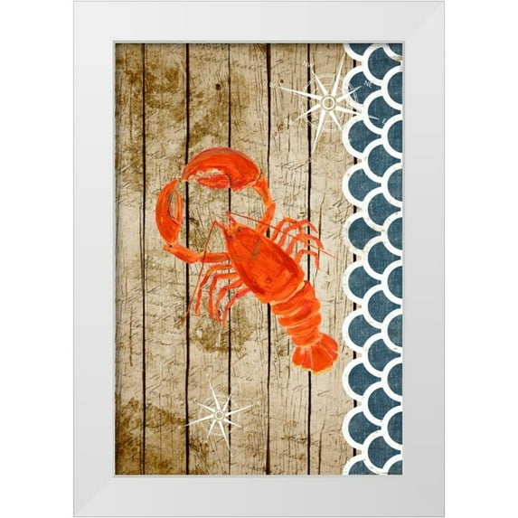 DeRice, Julie 11x14 White Modern Wood Framed Museum Art Print Titled - Planked Sealife II