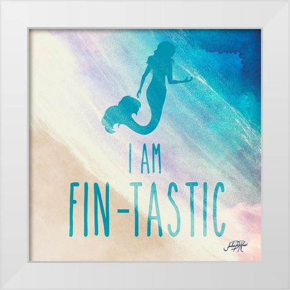 DeRice, Julie 12x12 White Modern Wood Framed Museum Art Print Titled - Fin-Tastic