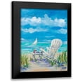thumbnail image 1 of DeRice, Julie 12x14 Black Modern Framed Museum Art Print Titled - Beach Lounging, 1 of 5