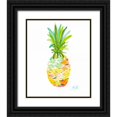 thumbnail image 1 of DeRice, Julie 12x14 Black Ornate Wood Framed with Double Matting Museum Art Print Titled - Pineapple I, 1 of 4