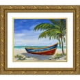 thumbnail image 1 of DeRice, Julie 14x12 Gold Ornate Wood Framed with Double Matting Museum Art Print Titled - Run Ashore, 1 of 4