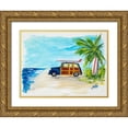 thumbnail image 1 of DeRice, Julie 14x12 Gold Ornate Wood Framed with Double Matting Museum Art Print Titled - Tropical Vacation I, 1 of 4