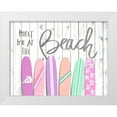 thumbnail image 1 of DeRice, Julie 14x12 White Modern Wood Framed Museum Art Print Titled - Meet Me at the Beach, 1 of 4