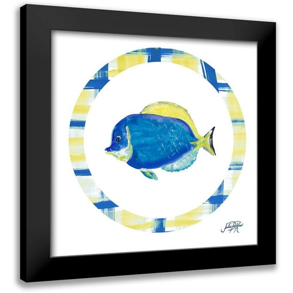 DeRice, Julie 15x15 Black Modern Framed Museum Art Print Titled - Fish Bowl I