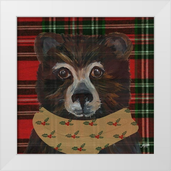 DeRice, Julie 15x15 White Modern Wood Framed Museum Art Print Titled - Holiday Animals I