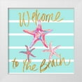 thumbnail image 1 of DeRice, Julie 15x15 White Modern Wood Framed Museum Art Print Titled - Starfish Welcome to the Beach, 1 of 4