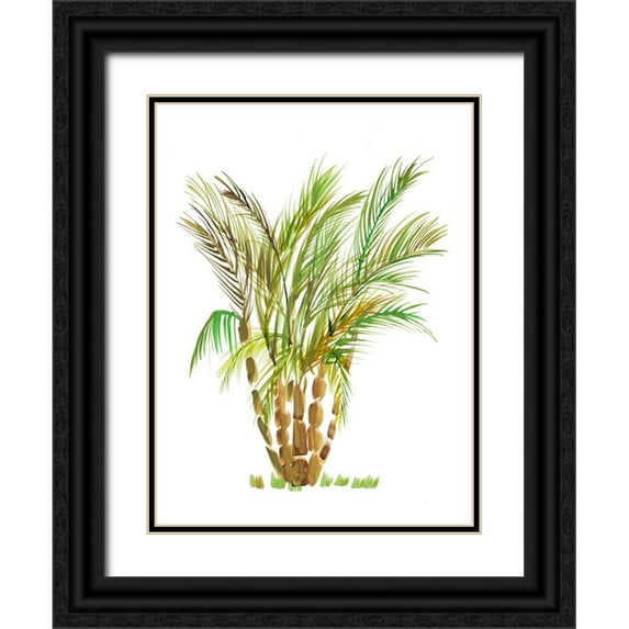 DeRice, Julie 15x18 Black Ornate Wood Framed with Double Matting Museum Art Print Titled - The Palm IV