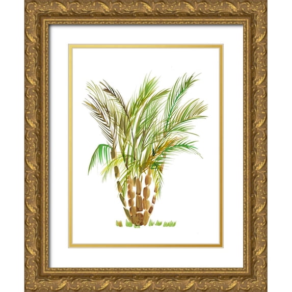 DeRice, Julie 15x18 Gold Ornate Wood Framed with Double Matting Museum Art Print Titled - The Palm IV