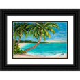 thumbnail image 1 of DeRice, Julie 18x13 Black Ornate Wood Framed with Double Matting Museum Art Print Titled - Palm Cove, 1 of 4