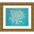 thumbnail image 1 of DeRice, Julie 18x15 Gold Ornate Wood Framed with Double Matting Museum Art Print Titled - White Coral II, 1 of 4