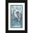 thumbnail image 1 of DeRice, Julie 18x32 Black Ornate Wood Framed with Double Matting Museum Art Print Titled - Standing Still Heron II, 1 of 4