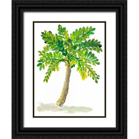 DeRice, Julie 19x24 Black Ornate Wood Framed with Double Matting Museum Art Print Titled - Palm Days IV