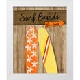 thumbnail image 1 of DeRice, Julie 20x24 White Modern Wood Framed Museum Art Print Titled - Surf Boards For Sale, 1 of 4