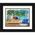 thumbnail image 1 of DeRice, Julie 24x19 Black Ornate Wood Framed with Double Matting Museum Art Print Titled - Surf Boards, 1 of 4